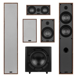 Main product image for Dayton Audio Classic Collection Wood 5.1 Channel Home Theater Bundle with 12" Powered Subwoofer300-6706